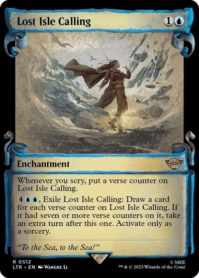 Lost Isle Calling (Showcase Scrolls) (Universes Beyond: The Lord of the Rings: Tales of Middle-earth) Near Mint Foil
