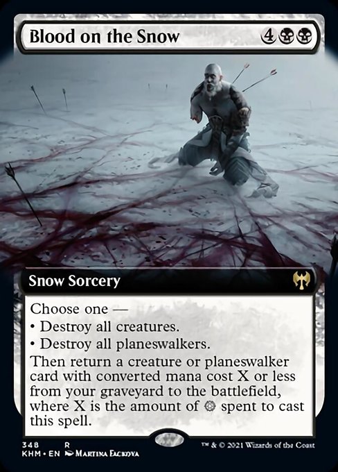 Blood on the Snow (Extended Art) (Kaldheim) Light Play