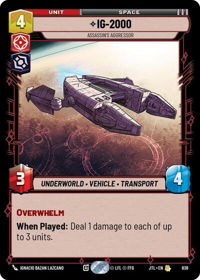 IG-2000 Assassin's Aggressor (Foil) (Jump to Lightspeed) Near Mint Foil