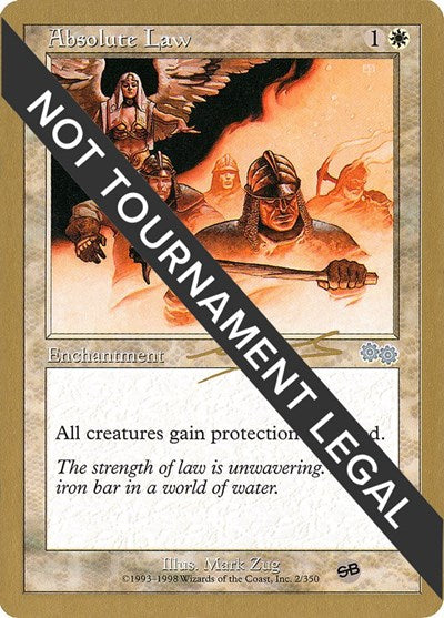 Absolute Law - 2000 Nicolas Labarre (USG) (SB) (World Championship Decks) Near Mint