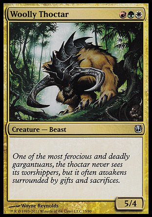 Woolly Thoctar (Duel Decks: Ajani vs Nicol Bolas) Medium Play