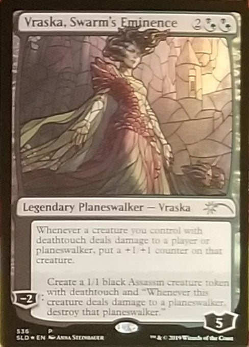 Vraska Swarm s Eminence Stained Glass (Secret Lair) Near Mint Foil