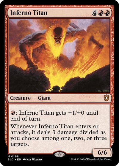 Inferno Titan (Commander: Bloomburrow) Light Play