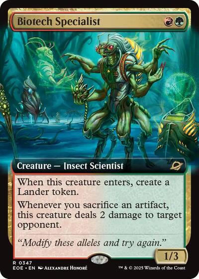 Biotech Specialist (Extended Art) (Edge of Eternities) Light Play Foil