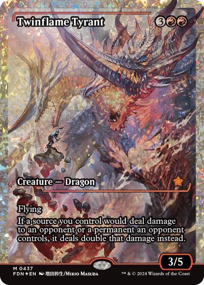 Twinflame Tyrant (Showcase) (Fracture Foil) (Foundations) Near Mint Foil