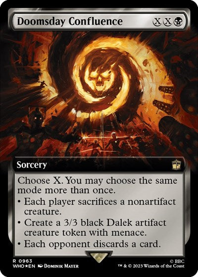 Doomsday Confluence (Extended Art) (Surge Foil) (Universes Beyond: Doctor Who) Light Play Foil