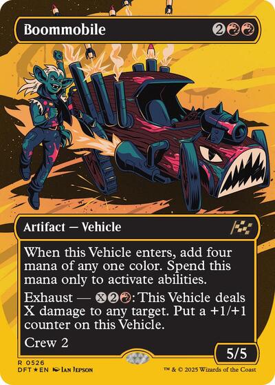 Boommobile (Borderless) (First-Place Foil) (Aetherdrift) Near Mint Foil
