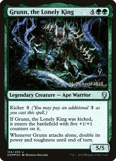 Grunn, the Lonely King (Promos: Prerelease Cards) Medium Play Foil