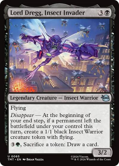 Lord Dregg, Insect Invader (Teenage Mutant Ninja Turtles) Light Play Foil