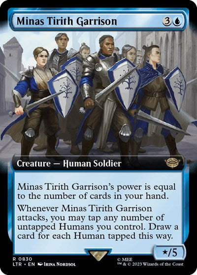 Minas Tirith Garrison (Extended Art) (Universes Beyond: The Lord of the Rings: Tales of Middle-earth) Near Mint