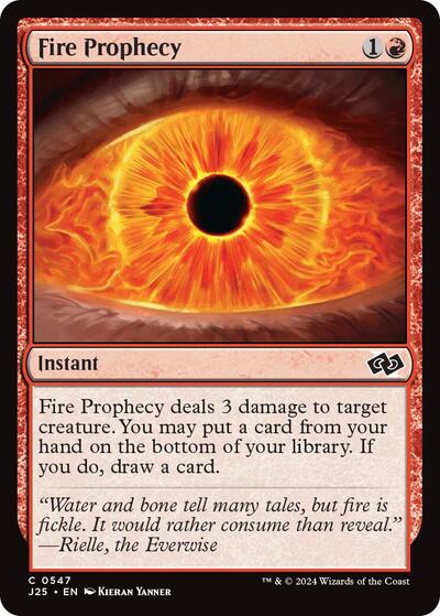 Fire Prophecy (Foundations Jumpstart) Medium Play