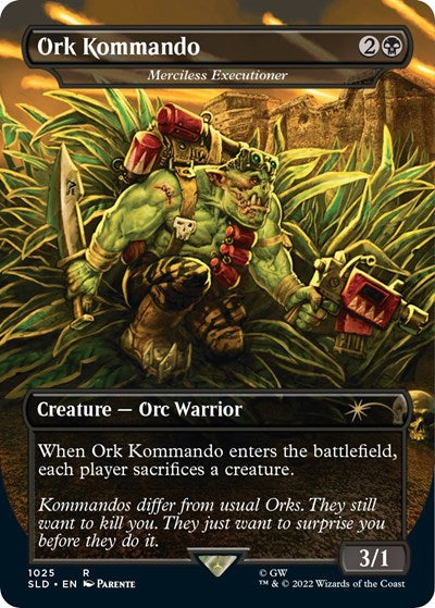 Ork Kommando - Merciless Executioner (Borderless) (Secret Lair) Near Mint Foil