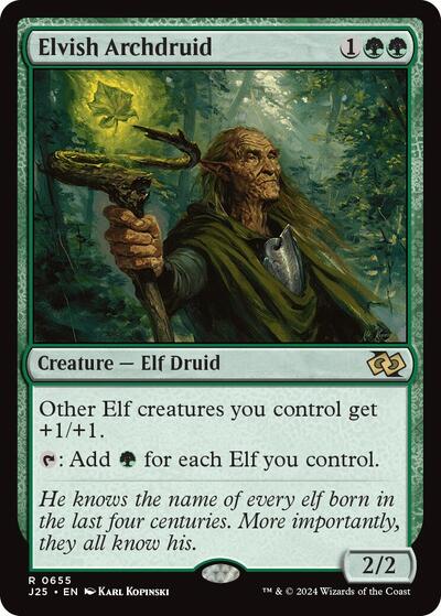 Elvish Archdruid (Foundations Jumpstart) Light Play