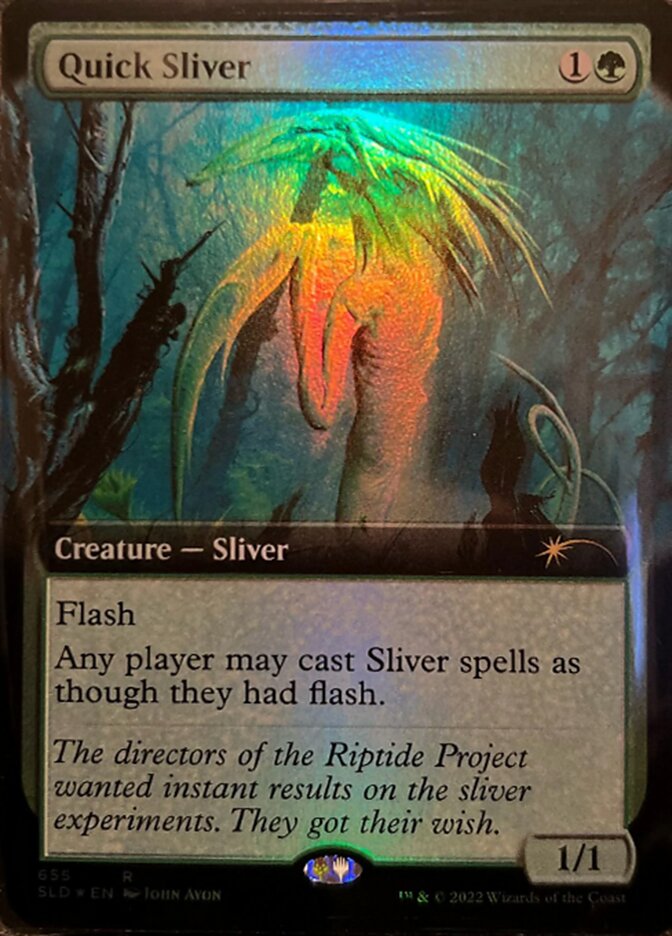 Quick Sliver (Extended Art) (Secret Lair) Light Play Foil