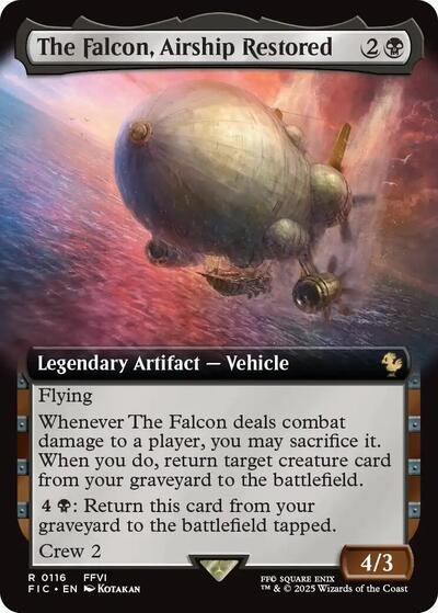 The Falcon, Airship Restored (Extended Art) (Commander: FINAL FANTASY) Near Mint Foil