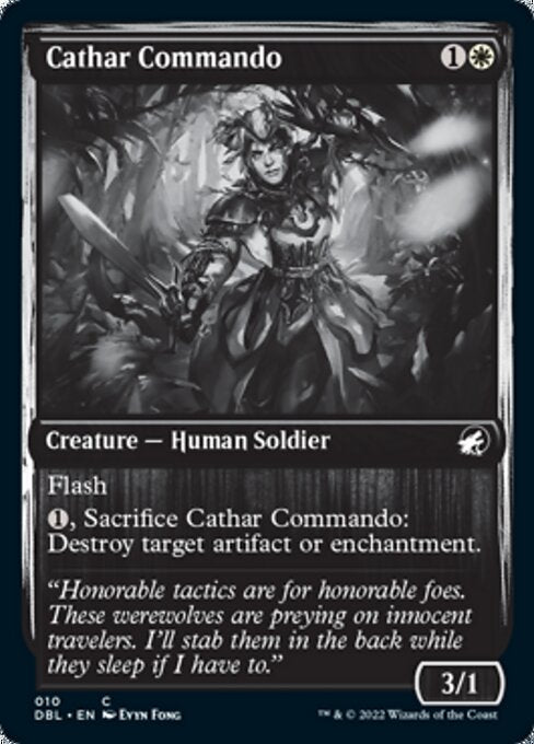 Cathar Commando (Innistrad: Double Feature) Light Play Foil
