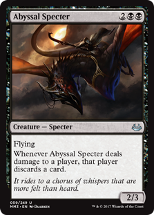 Abyssal Specter (Modern Masters 2017) Light Play Foil