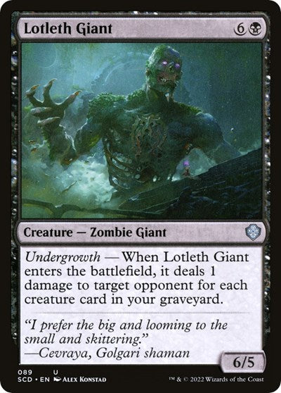 Lotleth Giant (Commander 2022 Starter Decks) Near Mint