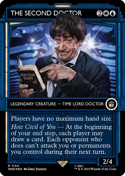 The Second Doctor (Showcase) (Surge Foil) (Universes Beyond: Doctor Who) Near Mint Foil