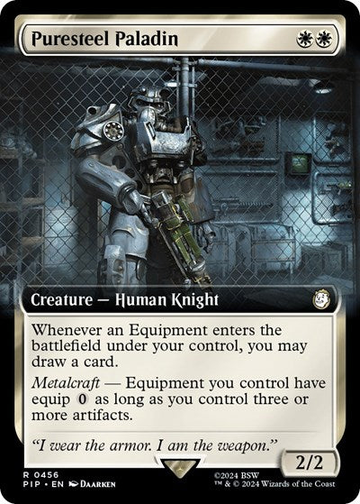 Puresteel Paladin (Extended Art) (Universes Beyond: Fallout) Near Mint Foil