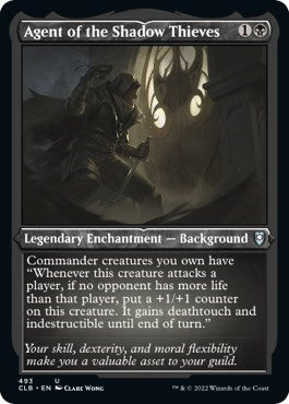 Agent of the Shadow Thieves (Foil Etched) (Commander Legends: Battle for Baldur's Gate) Medium Play Foil