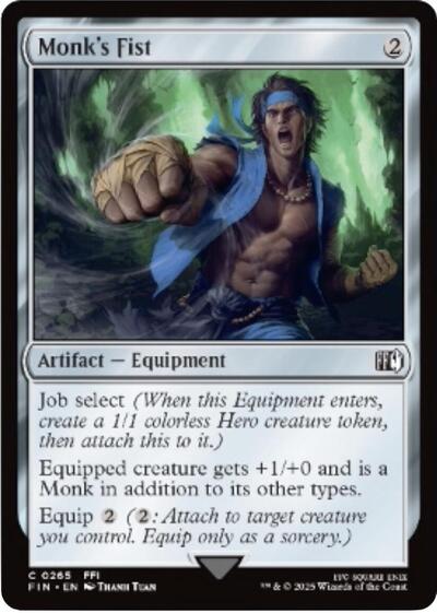Monk's Fist (Universes Beyond: FINAL FANTASY) Light Play Foil