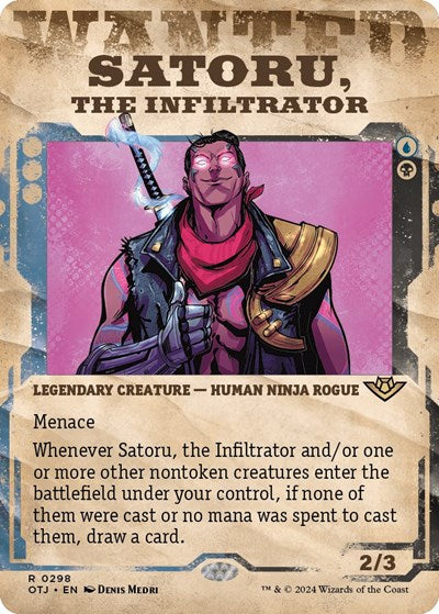 Satoru, the Infiltrator (Showcase) (Outlaws of Thunder Junction) Near Mint Foil