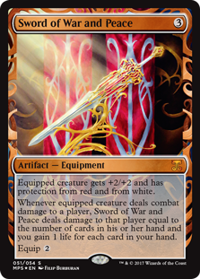 Sword of War and Peace (Kaladesh Inventions) Light Play Foil