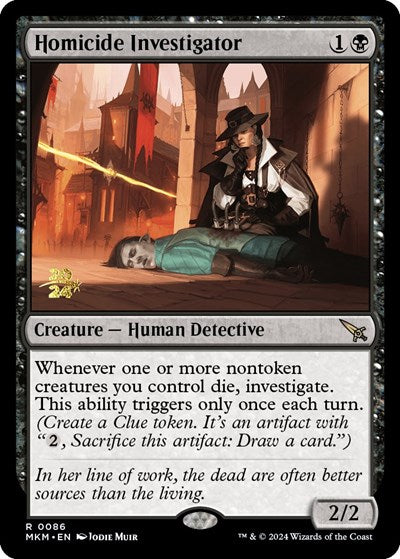 Homicide Investigator (Promos: Prerelease Cards) Light Play Foil