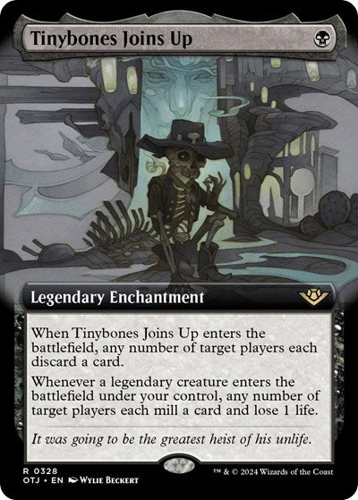 Tinybones Joins Up (Extended Art) (Outlaws of Thunder Junction) Near Mint Foil