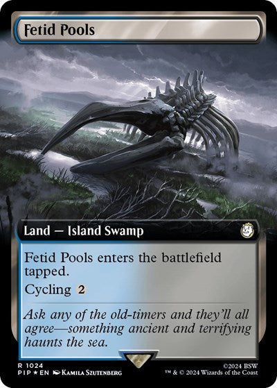 Fetid Pools (Extended Art) (Surge Foil) (Universes Beyond: Fallout) Near Mint Foil