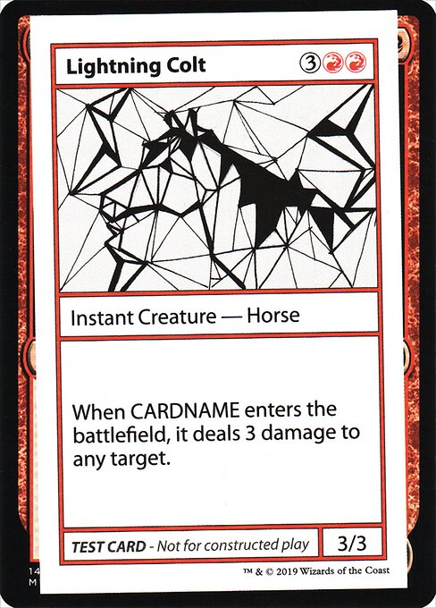 Lightning Colt (No PW Symbol) (Mystery Booster Test Print 2021) Near Mint