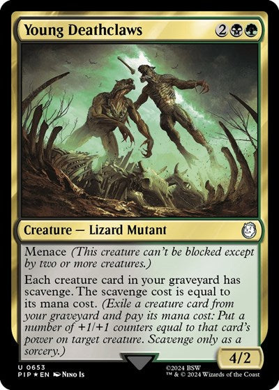 Young Deathclaws (Surge Foil) (Universes Beyond: Fallout) Near Mint Foil