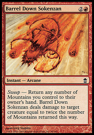 Barrel Down Sokenzan (Saviors of Kamigawa) Light Play