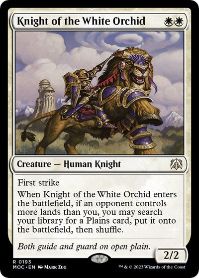 Knight of the White Orchid (Commander: March of the Machine) Near Mint