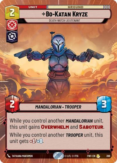 Bo-Katan Kryze Death Watch Lieutenant (Hyperspace) (Twilight of the Republic) Near Mint Foil