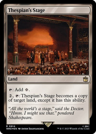 Thespian's Stage (Surge Foil) (Universes Beyond: Doctor Who) Near Mint Foil