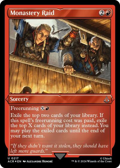 Monastery Raid (Foil Etched) (Universes Beyond: Assassin's Creed) Light Play Foil