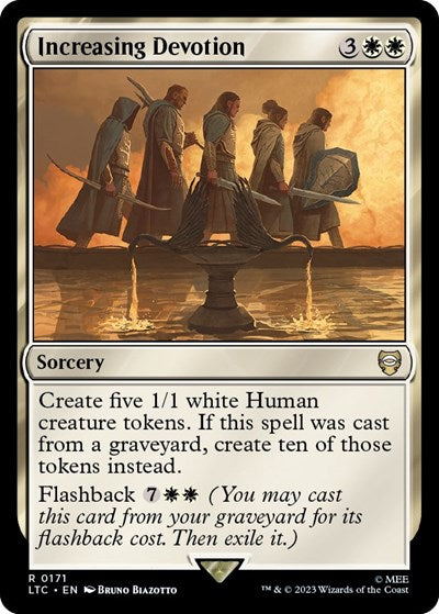 Increasing Devotion (Commander: The Lord of the Rings: Tales of Middle-earth) Medium Play