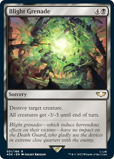 Blight Grenade (Universes Beyond: Warhammer 40K) Light Play