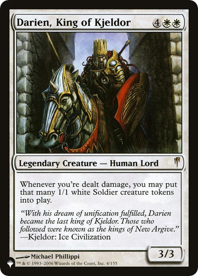 Darien, King of Kjeldor (The List) Near Mint