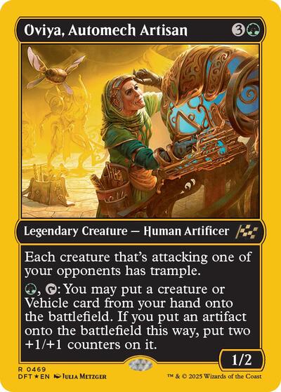 Oviya, Automech Artisan (First-Place Foil) (Aetherdrift) Near Mint Foil