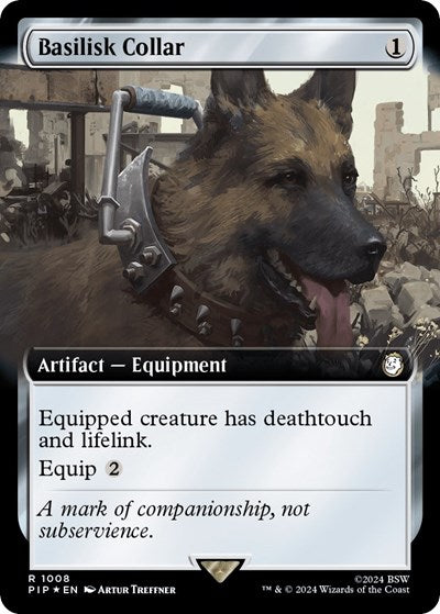 Basilisk Collar (Extended Art) (Surge Foil) (Universes Beyond: Fallout) Light Play Foil