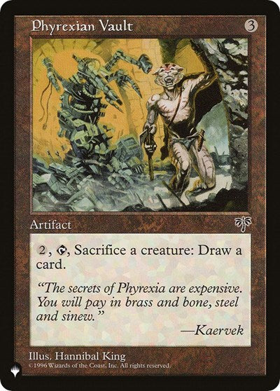 Phyrexian Vault (The List) Light Play