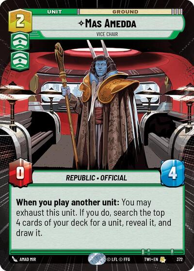 Mas Amedda Vice Chair (Hyperspace) (Twilight of the Republic) Near Mint Foil