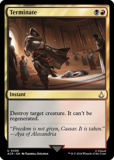 Terminate (Universes Beyond: Assassin's Creed) Near Mint Foil