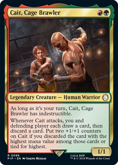 Cait, Cage Brawler (Universes Beyond: Fallout) Near Mint Foil