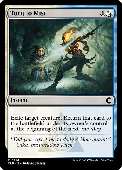 Turn to Mist (Ravnica: Clue Edition) Light Play