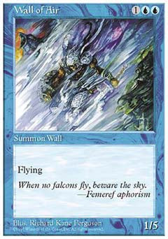 Wall of Air (5th Edition) Light Play