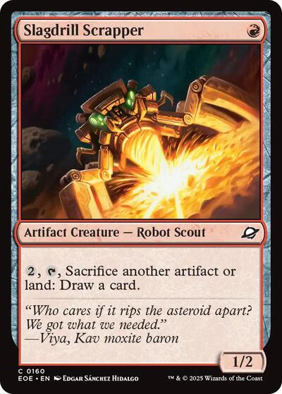 Slagdrill Scrapper (Edge of Eternities) Light Play Foil